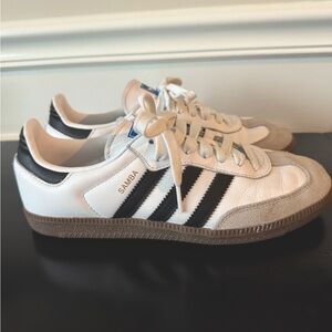 Adidas Sambas original white/black size women’s 7